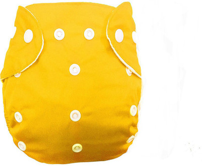 Feelitson Cloth Diaper Reusable Washable Adjustable With 1 Diaper Yellow - S - M