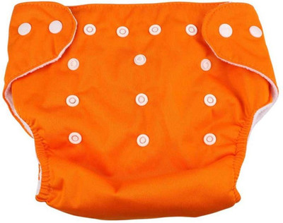 Feelitson Cloth Diaper Reusable Washable Adjustable With 1 Diaper Orange - S