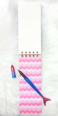 AMANVANI mermaid A5 Diary ruled 120 Pages(Multicolor, Pack of 2)