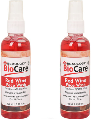 BEAUCODE BioCare Red Wine  (100X2ML) Face Wash(200 ml)