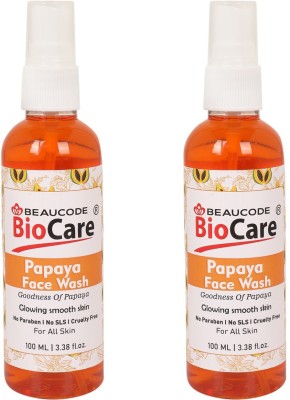 BEAUCODE BioCare Papaya  (100x2ML) Face Wash(200 ml)