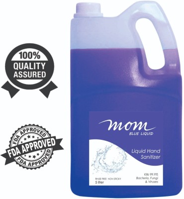MOM SKIN SOLUTIONS 70% Alcohol Based Kills 99.99% Germs & Flu Liquid Spray Can , Manufactured Under GMP rules Hand Sanitizer Can(5 L)