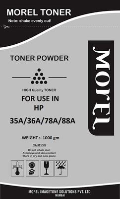 MOREL 88A TONER POWDER FOR USE IN HP 36A / 35A / 78A / CANON 328 PRINTER Black Ink Toner