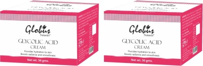 Globus Naturals Pimple Clear Glycolic Acid Face Cream | For Brightening |Anti Acne |Boost Radiance & Smoothness|with goodness of Niacinamide ,Glycerine Pack of 2(50)