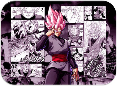 Monk Matters Goku Dragon Ball Z Design Non-Slip Rubber Base Gaming & Laptop (MPAD00146) Non Slip Base Mousepad(Multicolor)