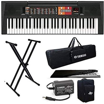YAMAHA Keyboard Combo with Gig Bag, Stand, Dust Cover & Power Adapter PSR-F51 Digital Portable Keyboard(61 Keys)