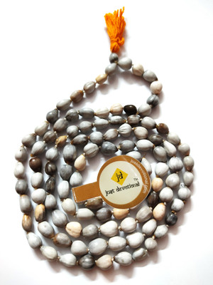 Just Devotional Original Vaijayanti/Vaijanti mala Original 108 Beads, Vaijanti Jaap Mala Wood Chain