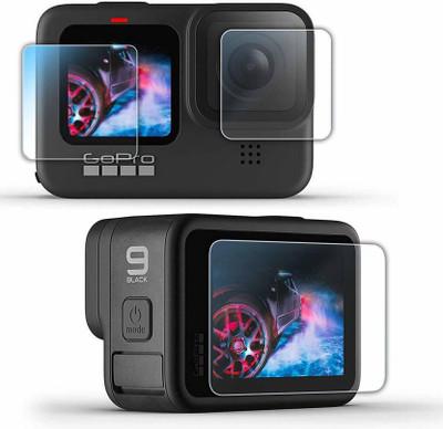 VAV Front and Back Tempered Glass for Gopro Hero 9 Black(Pack of 1)