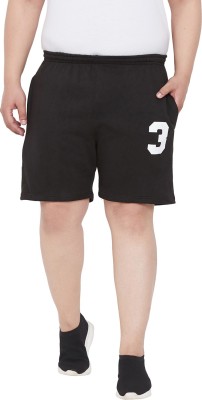 bigbanana Solid Men Black Regular Shorts