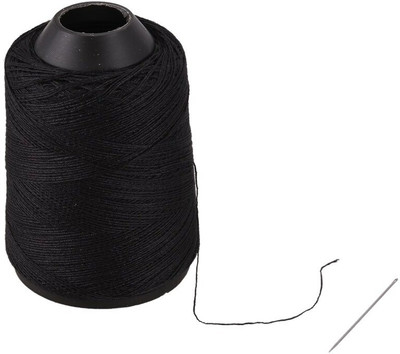 Sharum Crafts Black Thread(10 m Pack of1)