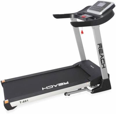 Reach T-601 Auto Incline Motorized Foldable Treadmill Running Machine for Home use(5.5hp Peak) Treadmill