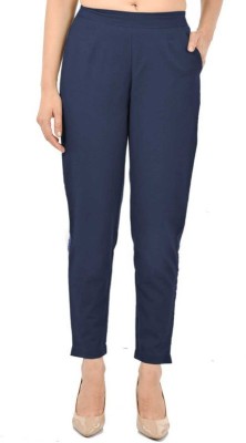 FABISHO Regular Fit Women Dark Blue Trousers