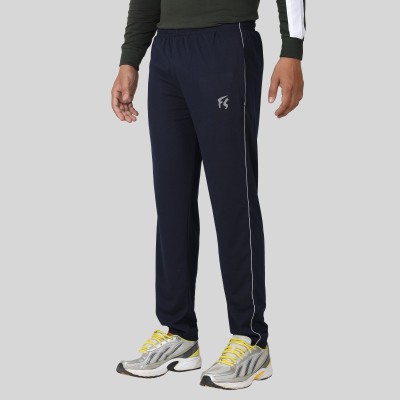 SHABD Solid Men Blue Track Pants