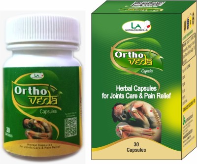 la nutraceuticals La Nutra's Ortho Veda Joint Massage & Pain Relief - 30 Herbal Capsules