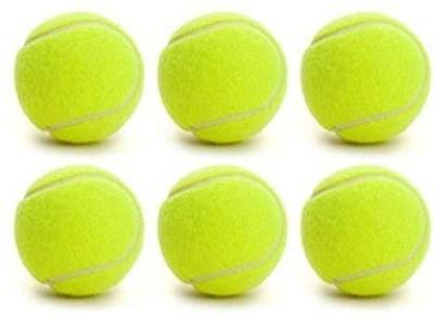 Spocco ™Tennis Ball for Cricket | Light Weight | Pack of 6 | Green Color | Cricket Tennis Ball(Pack of 6)