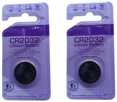 genuinebattery CR2032 coin 3volt battery, 2 Batteries  Battery(Pack of 2)