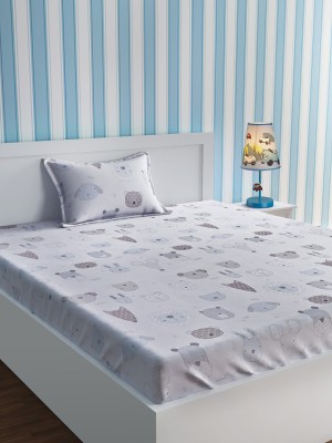 URBAN DREAM 200 TC Cotton Single Cartoon Flat Bedsheet(Pack of 1, Multicolor)
