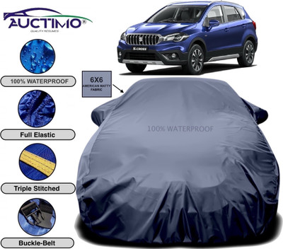 AUCTIMO Car Cover For Maruti Suzuki S-Cross (With Mirror Pockets)(Grey)