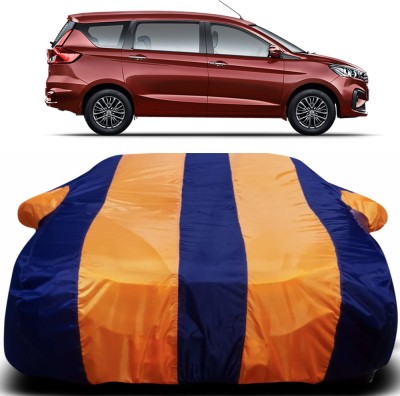 Genipap Car Cover For Maruti Suzuki Ertiga (With Mirror Pockets)(Orange, Blue)