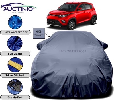 AUCTIMO Car Cover For Mahindra KUV100 (With Mirror Pockets)(Grey)