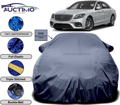 AUCTIMO Car Cover For Mercedes Benz S-Class (With Mirror Pockets)(Blue)