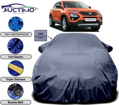 AUCTIMO Car Cover For Tata Harrier (With Mirror Pockets)(Grey)