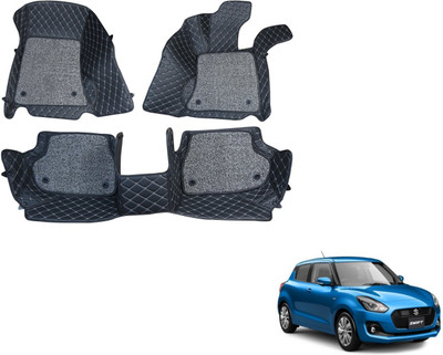 Auto Hub Leatherite 7D Mat For  Maruti Suzuki New Swift(Black)