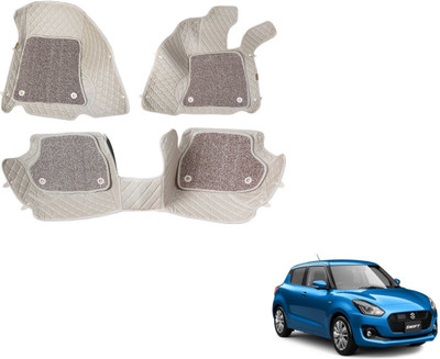 Auto Hub Leatherite 7D Mat For  Maruti Suzuki New Swift(Beige)