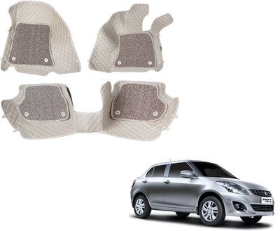 Auto Hub Leatherite 7D Mat For  Maruti Suzuki New Dzire(Beige)