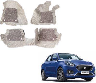 Auto Hub Leatherite 7D Mat For  Maruti Suzuki New Dzire(Beige)