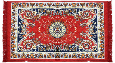 KUBER INDUSTRIES Red Velvet Carpet(3 ft,  X 4 ft, Rectangle)