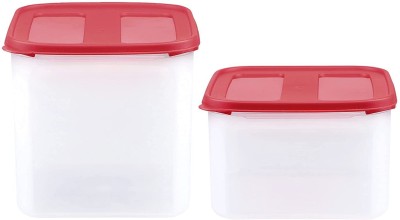 Cutting EDGE Plastic Utility Container  - 4.5 L, 3 L(Pack of 2, Red)