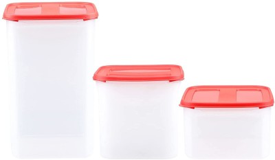 Cutting EDGE Plastic Utility Container  - 7500 ml, 4500 ml, 3000 ml(Pack of 3, Red)