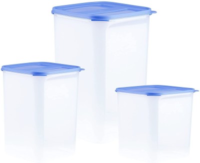 Cutting EDGE Plastic Utility Container  - 7.5 L, 4.5 L, 3 L(Pack of 3, Blue, White)