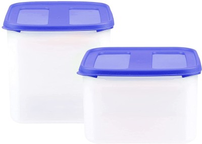 Cutting EDGE Plastic Utility Container  - 4.5 L, 3 L(Pack of 2, Blue, Clear)
