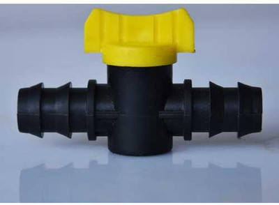 Vasudha Irrigation Drip Irrigation Garden Watering Plants Accessories 16MM Straight Connector with Tap (50 Pcs) Drip Irrigation Kit