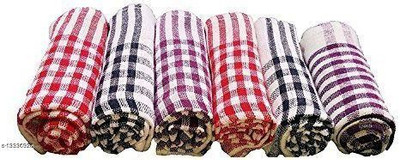 Kaizen Enterprises Kitchen Duster Wet and Dry Cotton Cleaning Cloth(6 Units)