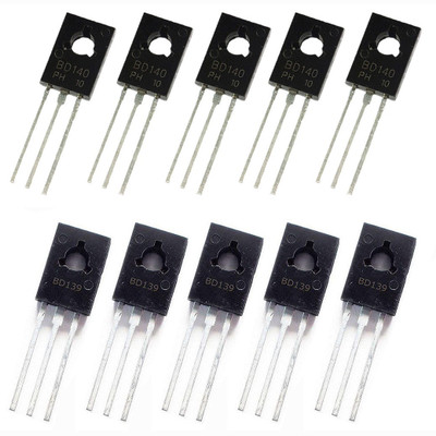 geeta enterprises BD139 and BD140 Transistor NPN Transistor (Number of Transistors 10, 5 pc each) Electronic Components Electronic Hobby Kit