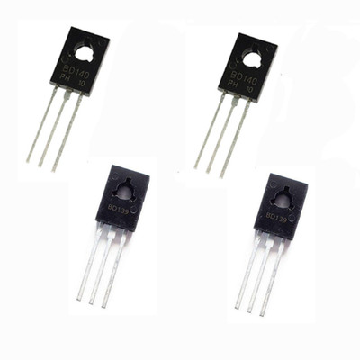geeta enterprises BD139 and BD140 Transistor NPN Transistor (Number of Transistors 4, 2 pcs each) Electronic Components Electronic Hobby Kit