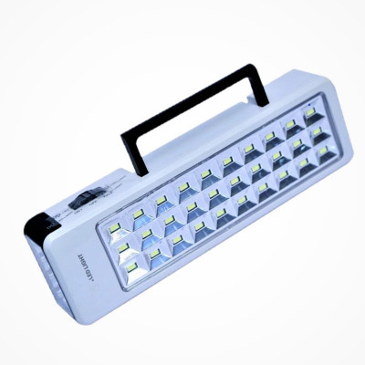 JK Sales Energy Saving LED:30 SMD LEDs + 6 LEDs; Large Capacity Battery:1300mAh Rechargeable Battery; Brightness Adjustable:Soft light or glare light.; Large Space Handle:Easy To Carry 3 hrs Lantern Emergency Light(White)
