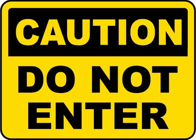 BUSY2BUY CAUTION DO NOT ENTER Emergency Sign(Reflective Sign)