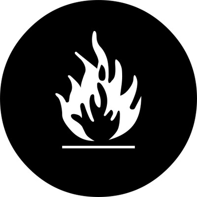 Digi2cart FIRE CAUTION WARNING STICKER Emergency Sign(Reflective Sign)