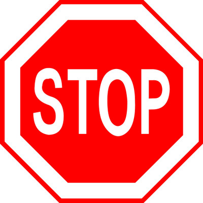 qthinfra STOP CAUTION WARNING Emergency Sign(Reflective Sign)