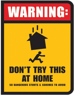 BUSY2BUY DO NOT TRY THIS AT HOME WARNING STICKER Emergency Sign(Reflective Sign)