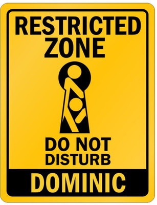 Digi2cart RESTRICTED ZONE CAUTION WARNING STICKER Emergency Sign(Reflective Sign)