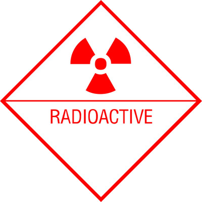 BUSY2BUY RADIOACTIVE CAUTION WARNING STICKER Emergency Sign(Reflective Sign)