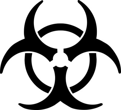 Digi2cart RADIOACTIVE CAUTION WARNING STICKER Emergency Sign(Reflective Sign)