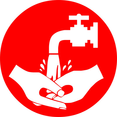 qthinfra HAND WASH WARNING Emergency Sign(Reflective Sign)