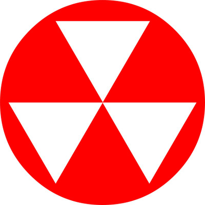qthinfra RADIOACTIVE CAUTION WARNING STICKER Emergency Sign(Reflective Sign)