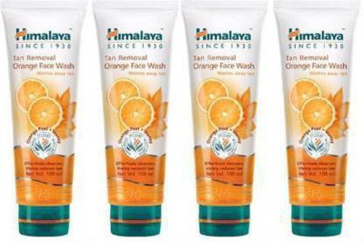 HIMALAYA TAN REMOVAL ORANGE FACE WASH 100ML X 4 Face Wash(400 ml)